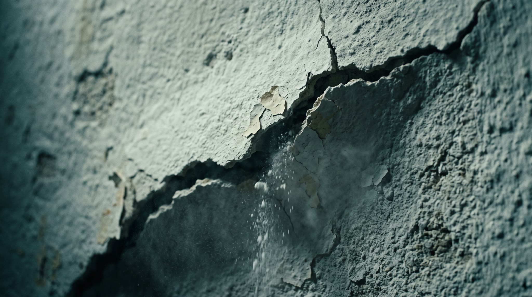 The crack in the plaster